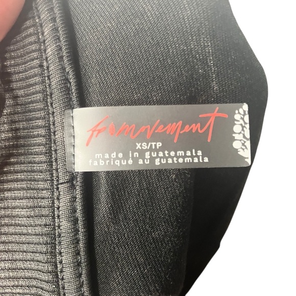 Free People movement Hot Shot Tee Romper XS washed black NWOT - Picture 3 of 14